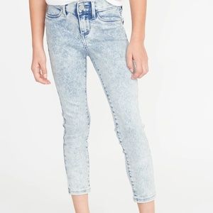 Ballerina Acid-Wash Crop Jeggings